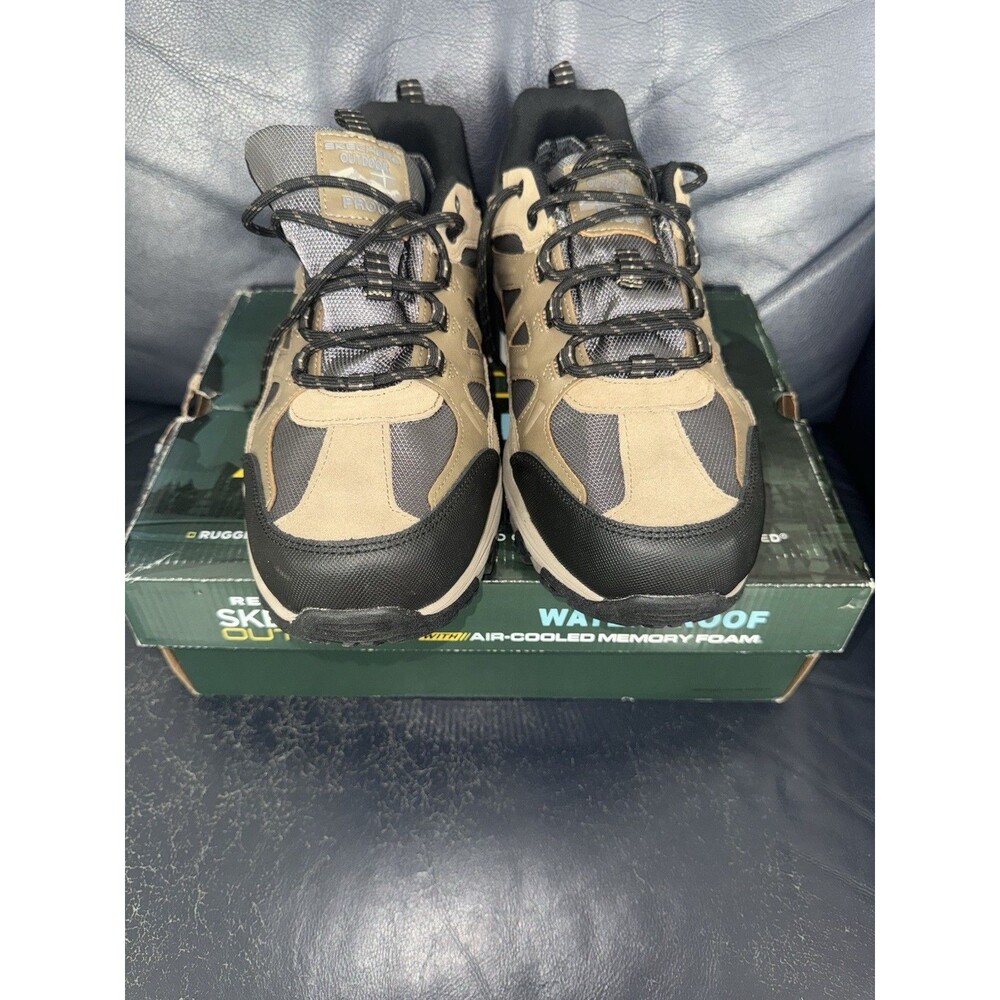 Skechers Men's Relaxed Fit Selmen Enago Lace Up Hikers Tan Size 13 #66275 NIB - Picture 3 of 5